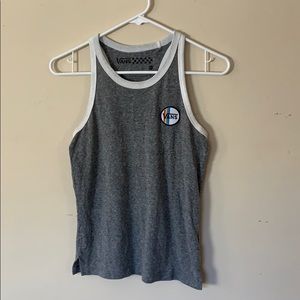 Vans racerback tank with rainbow logo